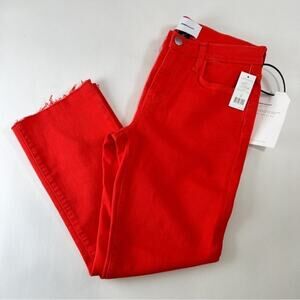 Current/Elliott - The Cropped Straight Jean in Further Destroyed Hack Hem